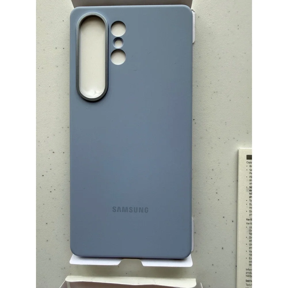 Original Samsung Silicone Cover Case Galaxy S25 Ultra EF-PS938CLEGUS Light Blue